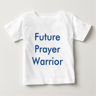Camiseta De Bebé traje de una pieza de guerrero de la oración del f