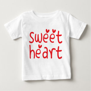 Camiseta De Bebé Traje para bebé de corazón dulce
