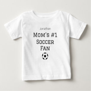 Camiseta De Bebé Traje personalizado para bebé con nombre y fútbol