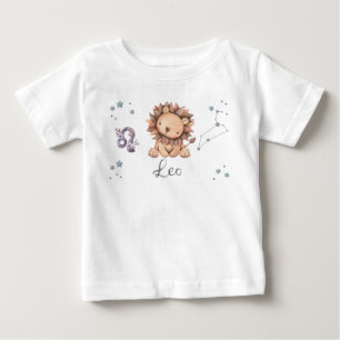 Camiseta De Bebé Traje y camiseta para bebé Leo del zodiaco