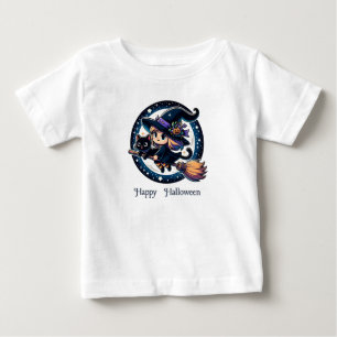 Camiseta De Bebé Trajes de Bruja y Halloween D3