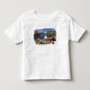 Camiseta De Bebé Trampas para langostas, boyas y cuerdas en el muel