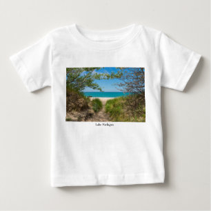 Camiseta De Bebé Tranquilidad del lago Michigan