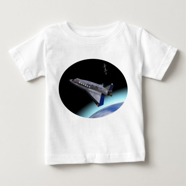Camiseta De Bebé Transbordador espacial El Al Maslool (Anverso)
