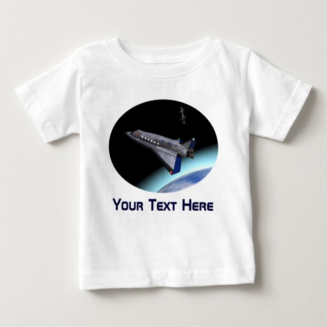 Camiseta De Bebé Transbordador espacial El Al Maslool (Anverso)