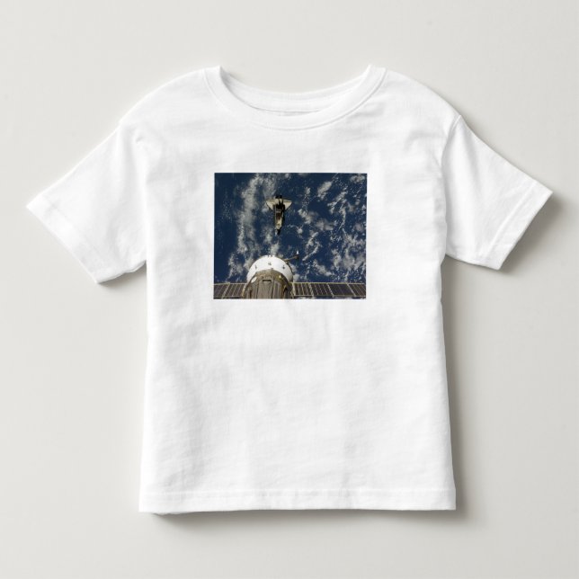 Camiseta De Bebé Transbordador espacial Endeavour y una nave espaci (Anverso)