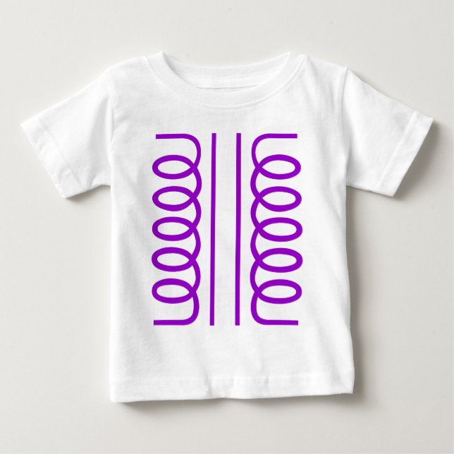 Camiseta De Bebé Transformador eléctrico (Anverso)