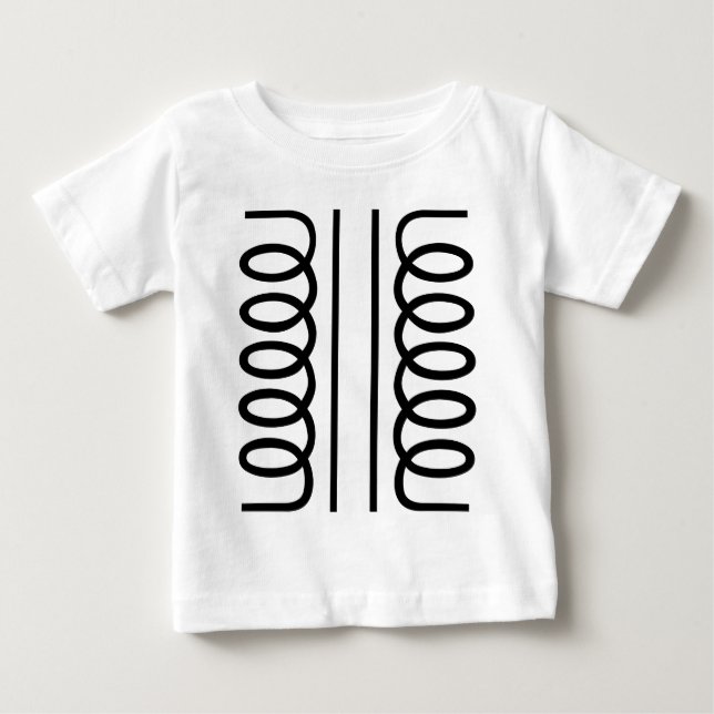 Camiseta De Bebé Transformador eléctrico - Negro (Anverso)