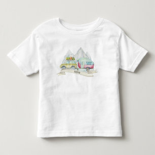 Camiseta De Bebé Transporte de Viajes Acuarela 