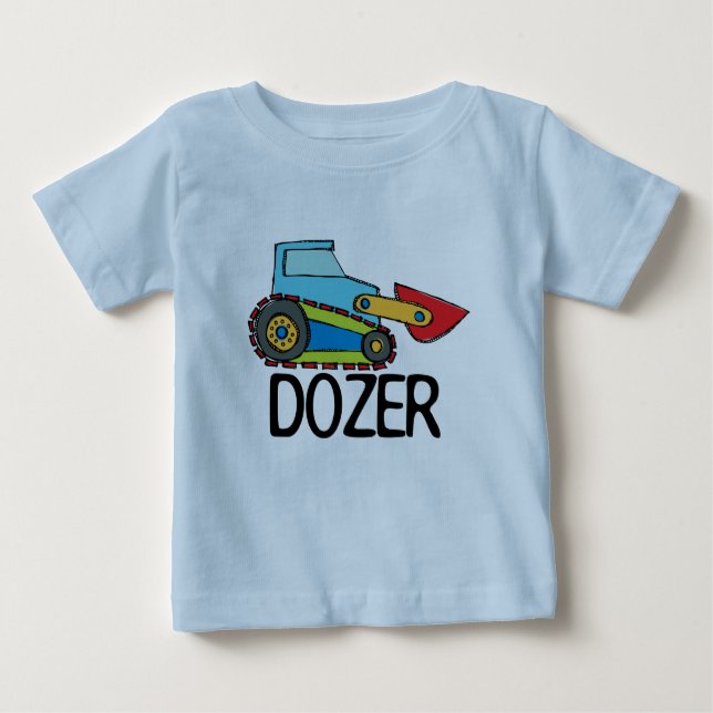 Camiseta De Bebé Transporte Dozer Bulldozer (Anverso)