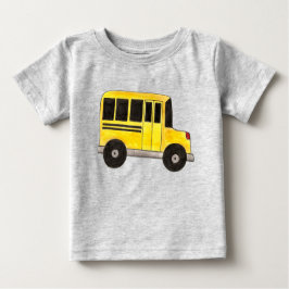 Camiseta De Bebé Transporte educativo de profesores de autobuses es