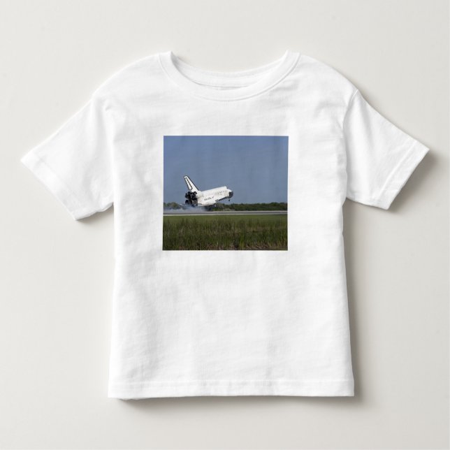 Camiseta De Bebé Transporte espacial Discovery aterriza en Runway 3 (Anverso)