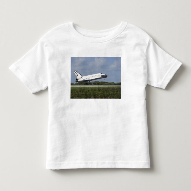 Camiseta De Bebé Transporte espacial Discovery aterriza en Runway 3 (Anverso)