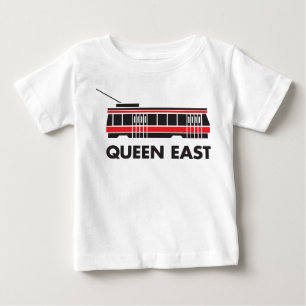 Camiseta De Bebé Tranvía del este de la reina (Toronto)
