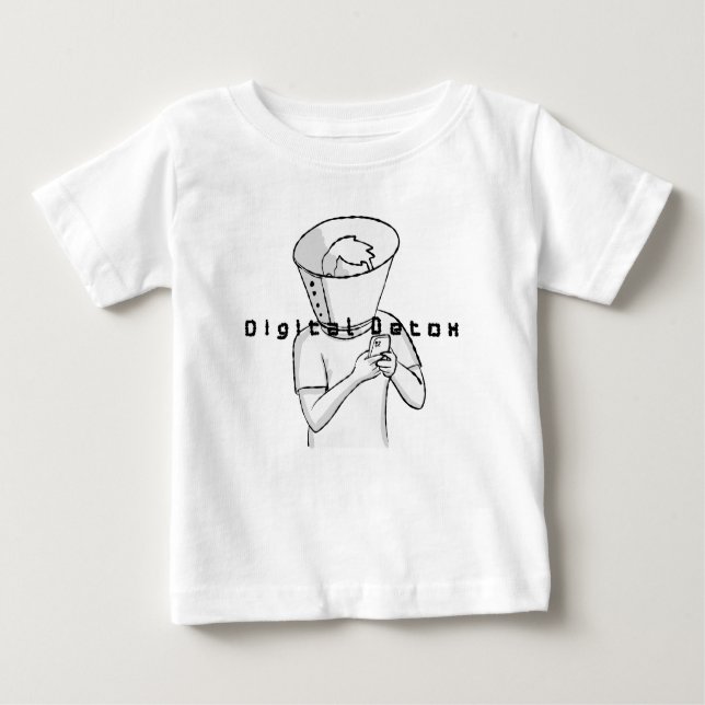 Camiseta De Bebé tratamiento de desintoxicación digital (Anverso)