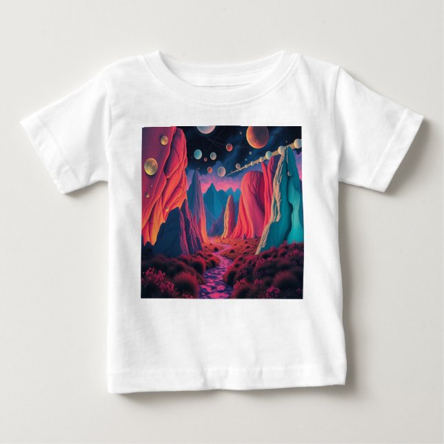 Camiseta De Bebé  Traumplanet der Farben – Jenseits der Realität (Anverso)