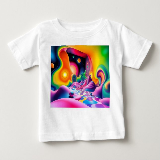 Camiseta De Bebé  Traumplanet der Farben – Jenseits der Realität (Anverso)