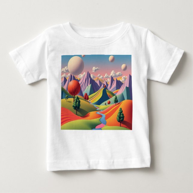 Camiseta De Bebé  Traumplanet der Farben – Jenseits der Realität (Anverso)