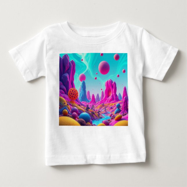 Camiseta De Bebé  Traumplanet der Farben – Jenseits der Realität (Anverso)