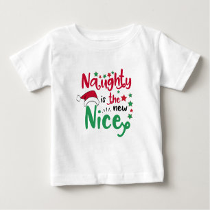 Camiseta De Bebé Travieso es el nuevo navidad agradable