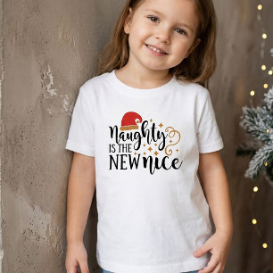 Camiseta De Bebé Travieso es el nuevo regalo de Navidad Nice