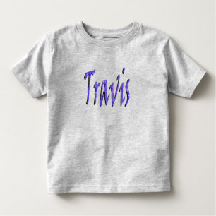 Camiseta De Bebé Travis, Nombre, Logo,