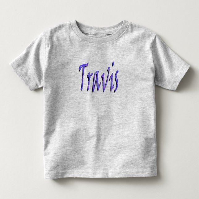 Camiseta De Bebé Travis, Nombre, Logo, (Anverso)