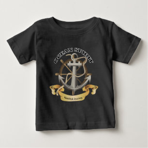 Camiseta De Bebé Trayecto náutico del espíritu oceánico