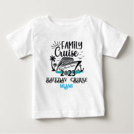 Camiseta De Bebé Trayecto personalizado personalizado de la familia