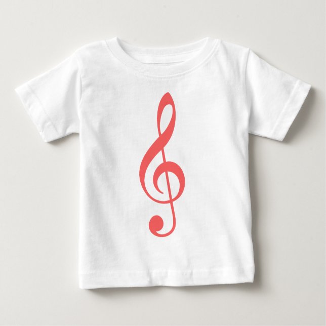Camiseta De Bebé Treble Clef (Anverso)