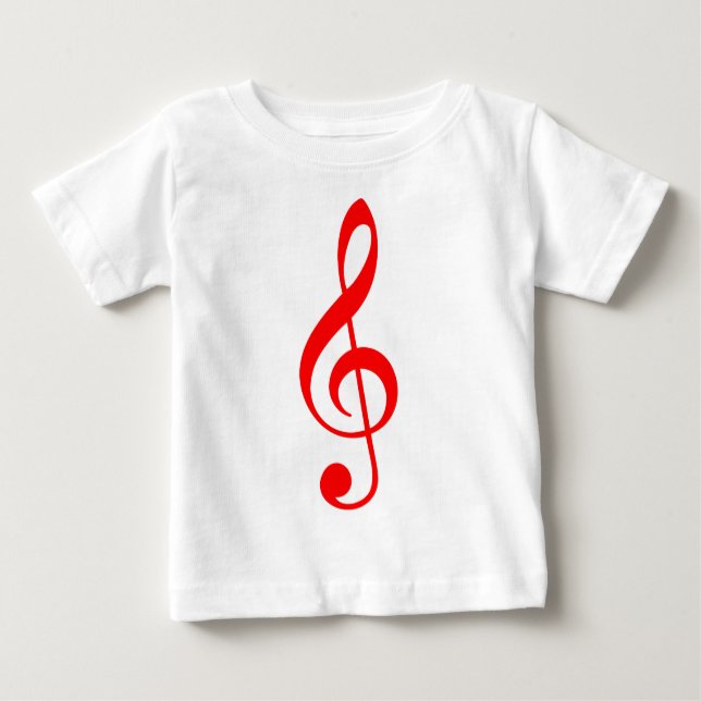 Camiseta De Bebé Treble Clef (Anverso)
