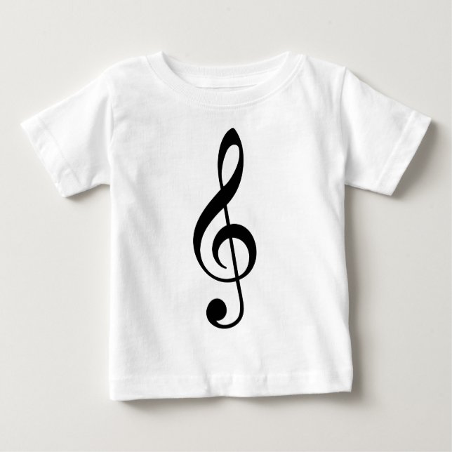 Camiseta De Bebé Treble Clef (Anverso)