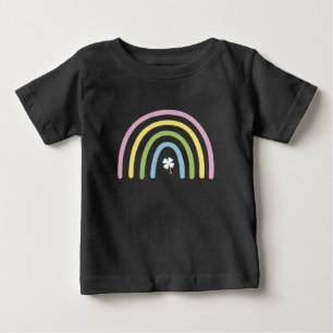 Camiseta De Bebé Trébol de Cuatro Hojas Arcoíris Día de San Patrici