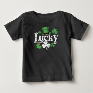 Camiseta De Bebé Trébol de la suerte día de San Patricio shamrock v