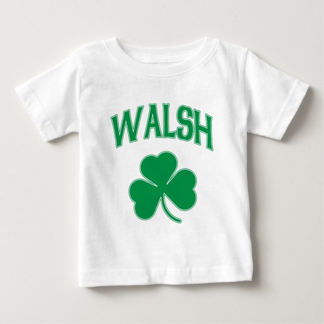 Camiseta De Bebé Trébol del irlandés de Walsh (Anverso)