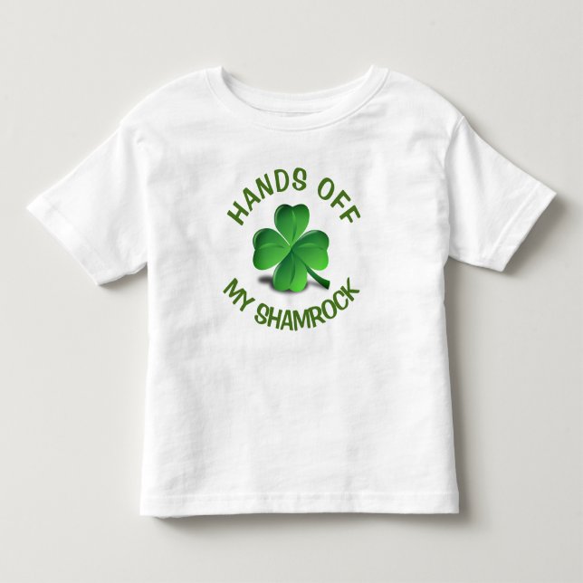 Camiseta De Bebé Trébol divertido del verde del día de Patricks del (Anverso)