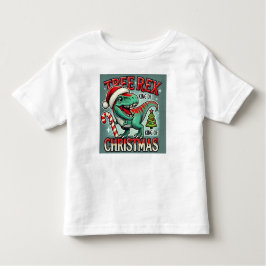 Camiseta De Bebé Tree Rex - Funny Navidades T-Rex T-Shirt