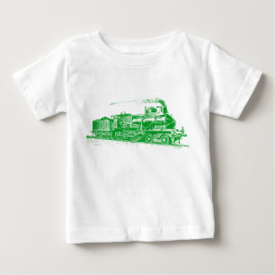 Camiseta De Bebé Tren 03 - Verde de hierba