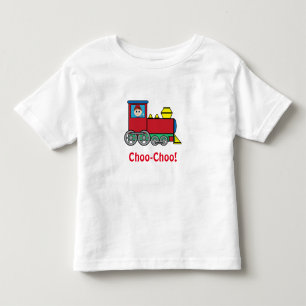 Camiseta De Bebé Tren Choo-Choo con niño ondulado