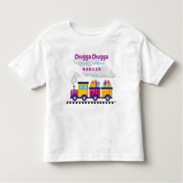 Camiseta De Bebé Tren Chugga Choo Dibujo Animado Segundo Cumpleaños