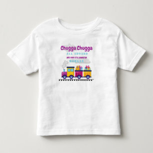 Camiseta De Bebé Tren Chugga Choo Dibujos Animados Cumpleaños para 