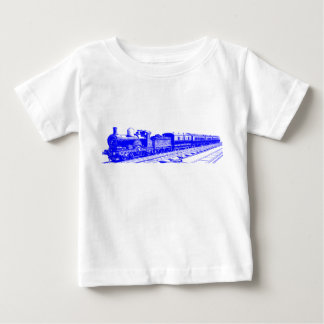 Camiseta De Bebé Tren de cosecha - Azul