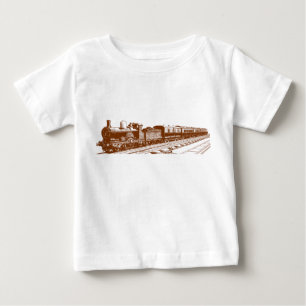 Camiseta De Bebé Tren de cosecha - Nuez