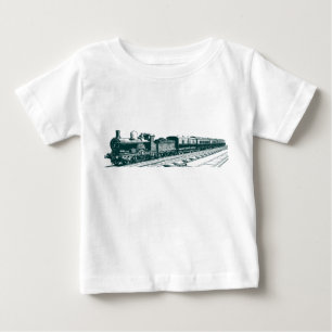 Camiseta De Bebé Tren de cosecha - Verde oscuro