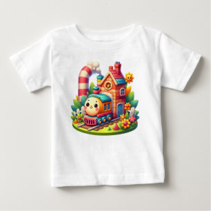 Camiseta De Bebé Tren de juguetes para bebé-68959