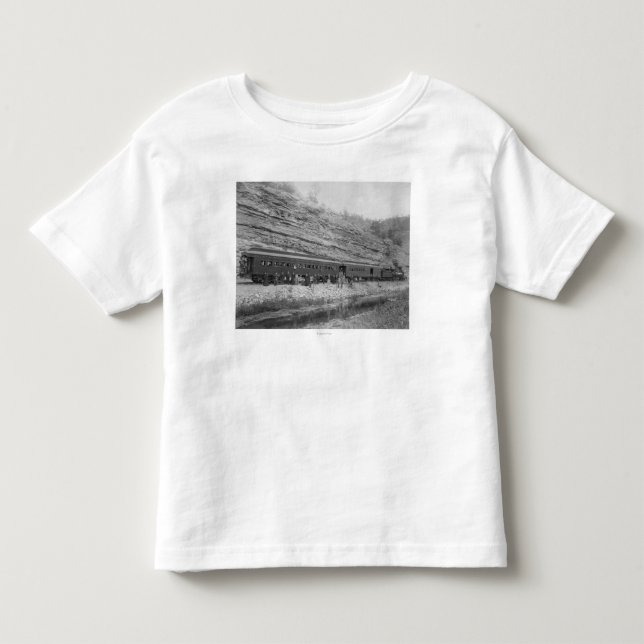 Camiseta De Bebé Tren en la Burlington y el Missouri (Anverso)