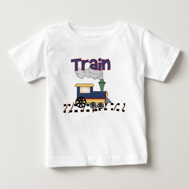 Camiseta De Bebé Tren en Vía (Anverso)