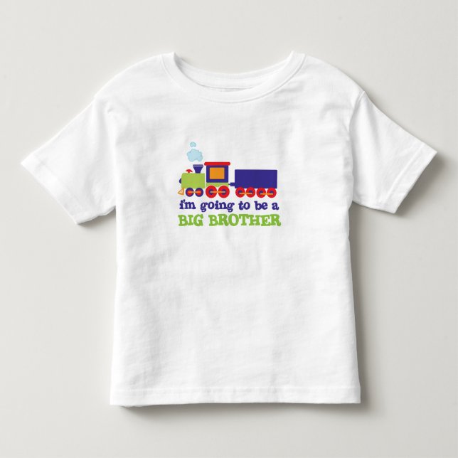 Camiseta De Bebé tren hermano mayor (Anverso)