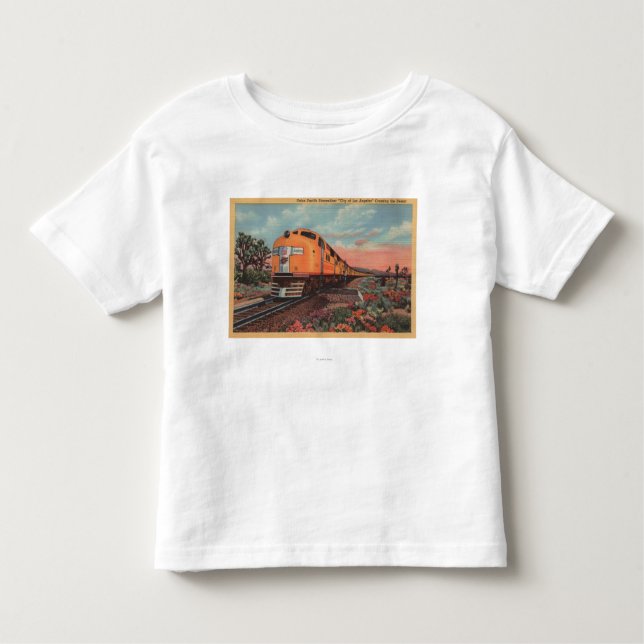 Camiseta De Bebé Tren pacífico de la unión, ciudad de L.A. (Anverso)