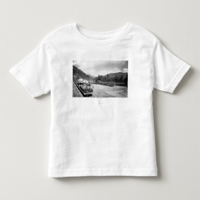 Camiseta De Bebé Tren turístico del proyecto de Skagit (Anverso)